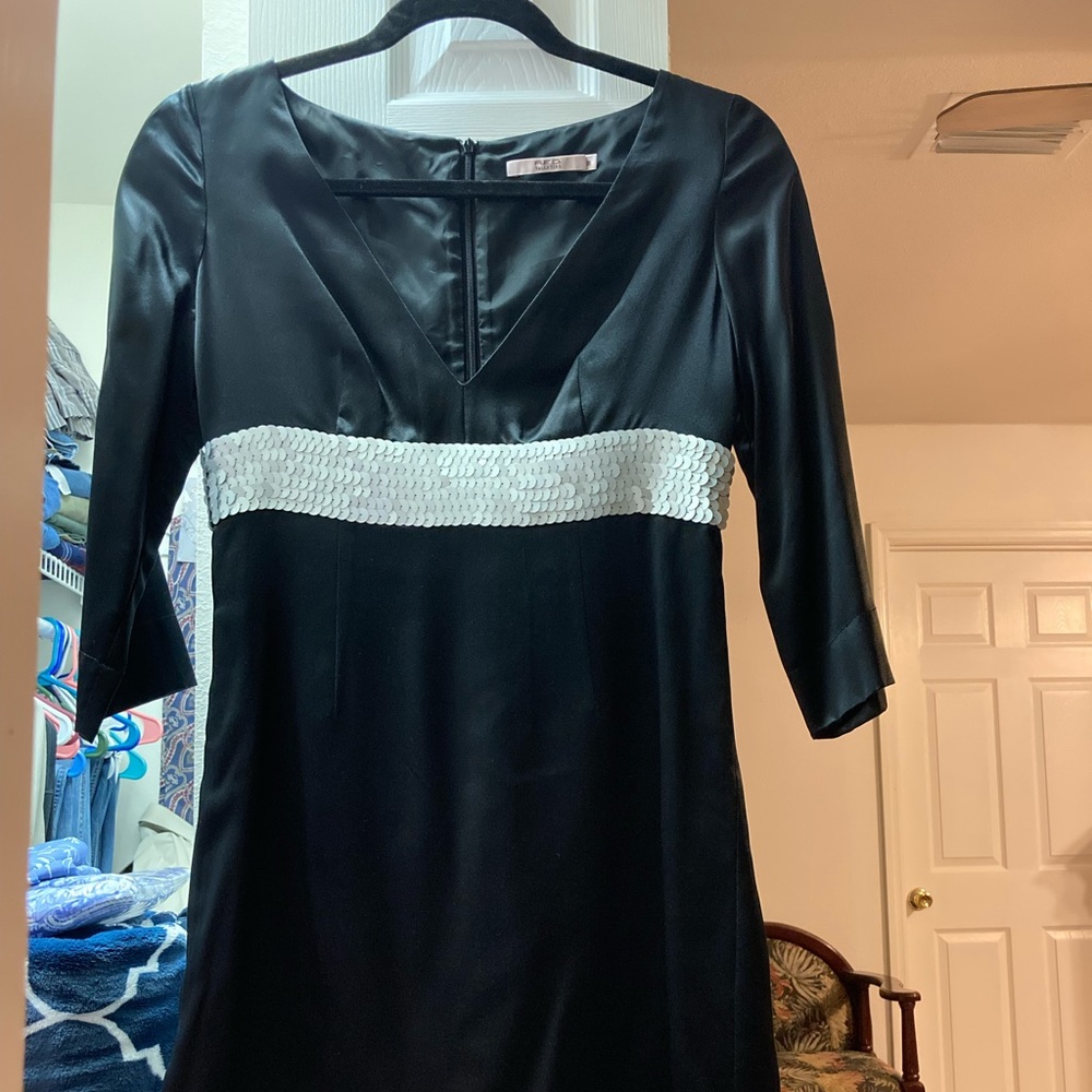 Red Valentino silk dress US0/38